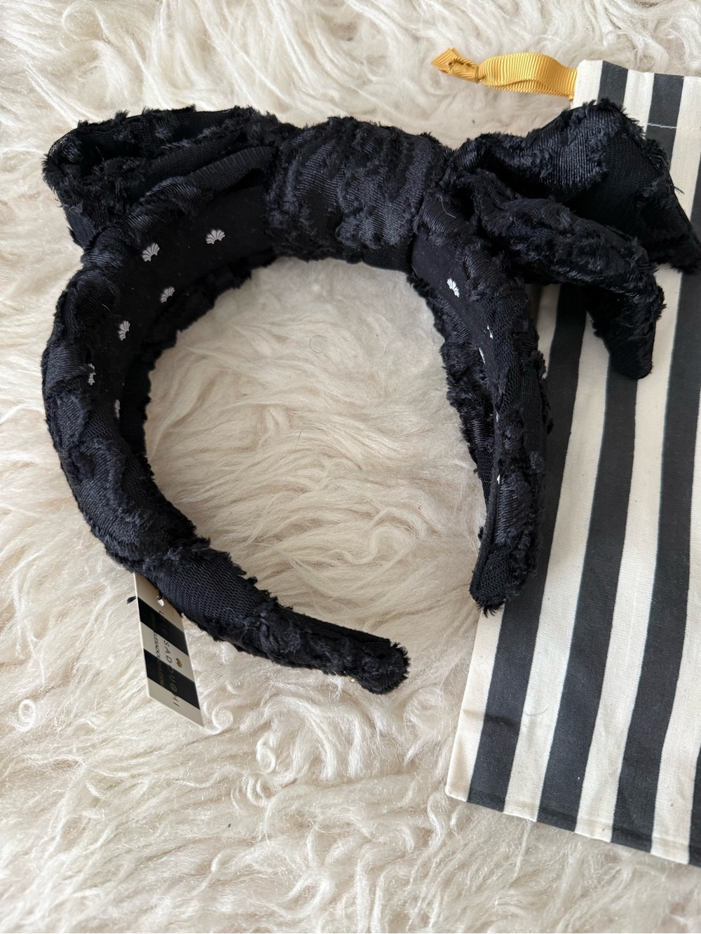 Lele Sadoughi Fil Coupe Holly
Headband Jet Brocade